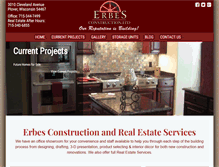 Tablet Screenshot of erbesconstruction.com